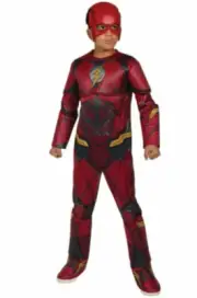 Justice League The Flash Child Boys Costume Large 8-10 yrs