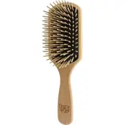 Big Rectangular Paddle Ash Wood Brush with Long Pins - Natural - Tek