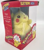 Pokemon ELECTRONIC "I Choose You Pikachu!" Plushie 1999 Nintendo Hasbro New READ