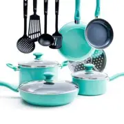 ceramic cookware set, Cookware Set Nonstick, Toxin-Free Ceramic Nonstick 13pc