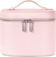 Makeup Bag, Travel Make up Case with Removable Divider, Portable Cosmetic Organizer Bags with Compartments and Handle