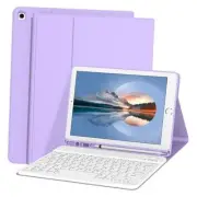 White Keyboard Case for iPad 9th/8th/7th Gen 10.2 Inch [Magnetic Detachable
