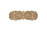 Amalfi Carrie Jute Dining Table Runner - Natural, Glass Tabletop Protector