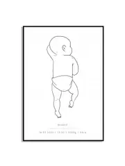 [Namly Design] Personalised Baby Birth Poster