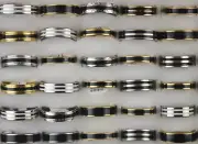 50pcs Wholesale Mixed Lots Stainless Steel Jewellery Men Women Enamel Rings