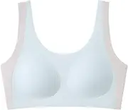 [KEOYA] Girls Seamless Training Bra Padded Lightable Sports Bra for Big Kids Wide Shoulder Shockproof Underwear