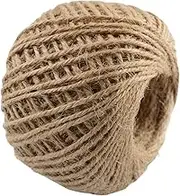 Leona Co Natural Jute Twine Gift Wrapping String DIY Rope Garden Twine Cord for Arts Crafts and Gardening Applications (1)