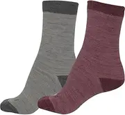 [More Mile] Double Layer (2 Pack) Womens Walking Socks - Multi UK 5.5 - 8