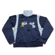 NWT Tweety Bird Looney Tunes Girls Sweatshirt Vintage Blue Zip Up Jacket Large