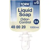 Tork 400020 1L Perfume Free Odor-Control Hand Soap Liquid S4 (6/Carton) New