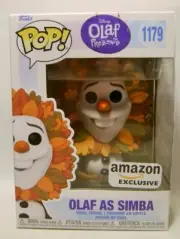 OLAF AS SIMBA FROZEN #1179 AMAZON EXCLUSIVE FUNKO POP DISNEY 2023 READ