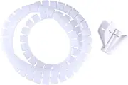 Gatuida Wire Tubing Hose Cord Sleeve Wire Cover White Cable
