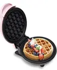 Sanalaiv Mini Waffle Maker Nonstick Chaffle PFOA Free 4 Inches Color Pink!