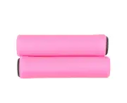 1 Pair Mountain Bike Handlebar Grips,Bicycle Ultralight High Density Foam Silicone Sponge Handlebar Grip,Anti-Slip,Shock,Pink