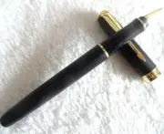 Parker Sonnet Series Matte Black Rollerball Pen Fine Nib Black Ink Refill