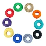 10 Colors Jute Twine String, 820 Feet Colorful Natural Jute Twine for