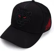 [ACTLATI] Tiger Baseball Cap for Men Trucker Hat Cool Hip Hop Sports Hats Unisex Embroidered Adjustable Dad Hats