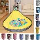 Kids Play Mat Bag Portable Toy Storage Organizer Toys Drawstring Bag