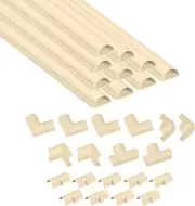 D-Line 157In Cord Cover Kit, Self-Adhesive Wire Hiders, Paintable Cable Raceway