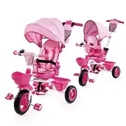 JMMD Baby Trike, 6-in-1 Kids Tricycle with Adjustable Push Handle, Removable ...