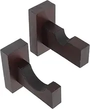 HOMOCONO 1 Pair Wooden Bat Wall Mount Holders Durable Bat Racks Sturdy Multi Use Organizers for Home and Collectibles Finish