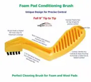 Foam Pad Conditioning Brush for Cleaning Foam & Wool Buffing Polishing Pads