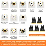 5Pcs Oscillating Saw Blade Set Extended Multitool Blades 2-11/16inch GonBP