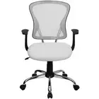 BTExpert Office Mid Back Adjustable Swivel Desk Seat Task Chair Chrome Base Arm