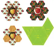 Quilting Patchwork Sewing Template 2.5'' Grandma's Flower Garden Hexagon
