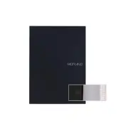 Fabriano EcoQua Dot Grid Note Pad, Large, Glue-Bound, 90 Sheets, Black Large A4