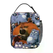 c459 Grizzy And The Lemmings Lunch Bags Insulated Lunch Tote Portable Bento Box Resuable Picnic Bags for Woman Work Kids School k459