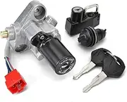 Ignition Switch for XVS125 for XVS250 for XVS400 for XVS650 for XVS1100 Drag Star 4TR-82021-00 Ignition Switch Lock Key Set Motorcycle Ignition Switch Lock