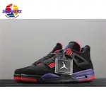 正版 AIR JORDAN 4 NRG RAPTORS AJ4 黑紫配色 運動鞋 AQ3816-056 男 休閒鞋