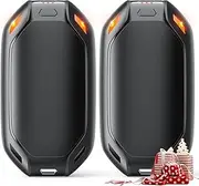Hand Warmers Rechargeable, 2 Pack Reusable Handwarmers 6000mAh Hot Hands 10Hrs Long Lasting, 3 Heat Levels Electric Hand Warmer, Portable Pocket Heater Outdoor Activities, Winter Gift Women Men Kids