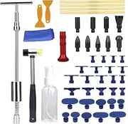 BLBMTCBCAG 48 Pieces Car Body Dent Puller Repair Kit Sheet Metal Tools Set Pad Glue Sticker in for Body Suction Straightening Dents Bumping Sheet Metal Tools