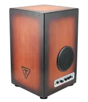 Tycoon Percussion 29 Series Gig Box Cajon w/ Guitar Ampllfier – Siam Oak Body