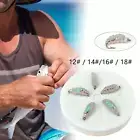 5 Pieces Fly Fishing Lures Fishing Baits Trout Lures White Nymph with Storage