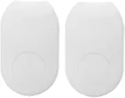 TOYANDONA 2pcs Outdoor Curtain Weights with Modern White Bead Handles for Blinds Roller Shades Window Treatments for Windy Conditions Quick Installation Sleek Design
