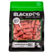 Blackdog Mini Beef 1kg Biscuits Puppy Dog/Pet Healthy Oven Baked Food Chew/Treat