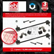 Anti Roll Bar Mounting Kit fits AUDI A2 8Z0 1.4 00 to 05 8Z0411314B 8Z0411314BS1