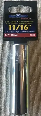 DURACRAFT Pro - 1/2 Inch Drive 6 Point 11/16 Inch Deep Socket - NEW