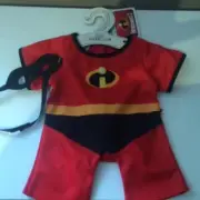 BUILD A BEAR FACTORY RARE & HTF DISNEY PIXAR INCREDIBLES 2 COSTUME BNWT