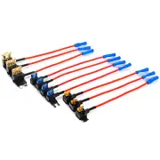 10 Pcs Low Profile Mini Add-a-Circuit Fuse Adapter Durable Replacement Parts