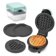 DASH Multi-Plate Mini Maker with 5 Removable Plates for Waffles and Storage C...