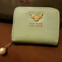 在飛比找蝦皮購物優惠-Tiffany綠 清新 珍珠拉環 零錢包