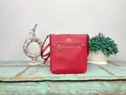 Coach CE871 Mini Rowan File Crossbody Bag 1941 Red Cross Grain Leather NWT $250