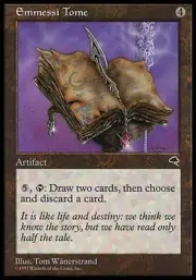 1x Emmessi Tome Tempest MtG Magic Artifact Rare 1 x1 Card Cards