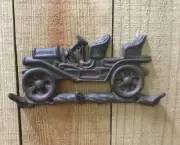 Vintage Car Wall Hook Cast Iron Keys Coats Dog Leash Indoor Outdoor New New