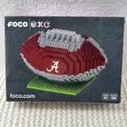 FOCO BRXLZ NCAA Alabama Crimson Tide Football Ball 3-D Construction Bricks Toy