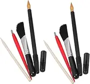 ARTIBETTER 10pcs Scratch Painting Tools Scratch Picture Pen Drawing Scraping Pens Scratch Painting Art Tool Wood Scratch Repair Pen Multi-use Scratching Tools Scratch Paper Art Pens Wooden